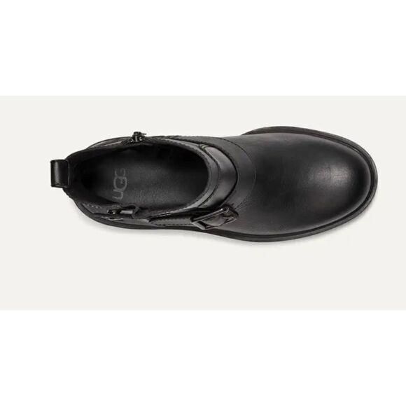 UGG Saoirse Leather Booties in Black Size 8 / Like New - Picture 5 of 13